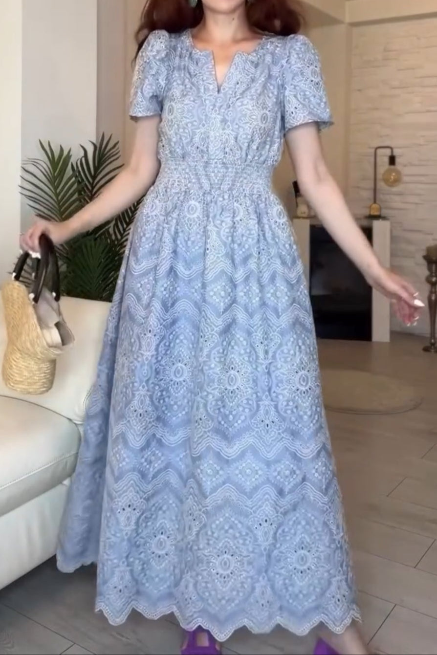Fashion Hollow Lace Dress