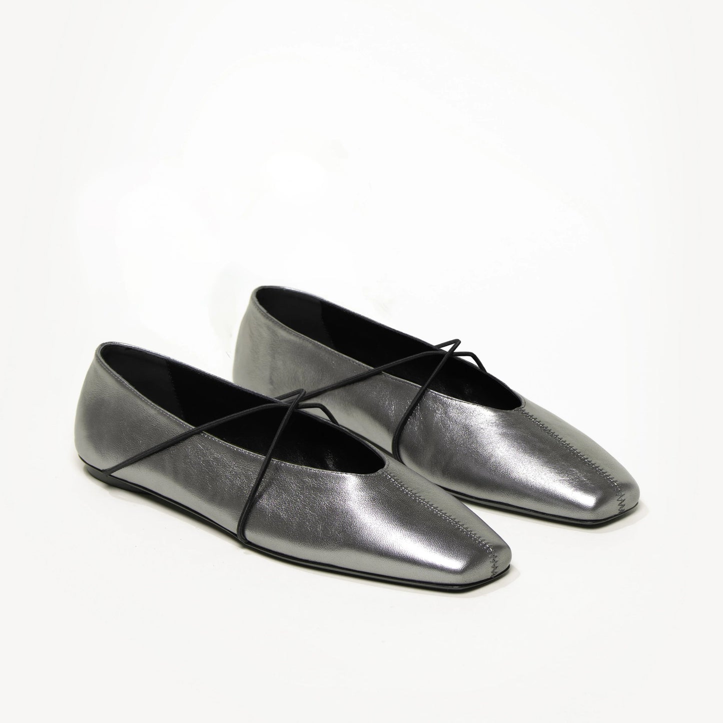 Women's Cross Elastic Leather Shoes