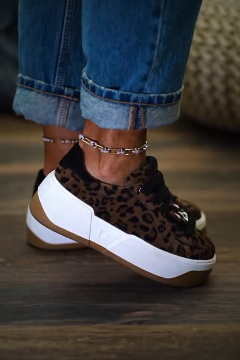 Women's Leopard-print Platform Shoes