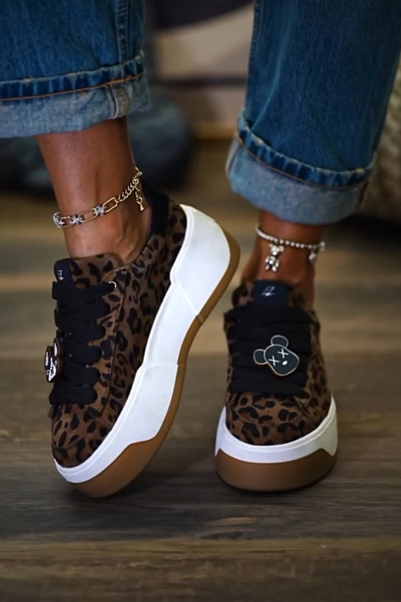 Women's Leopard-print Platform Shoes