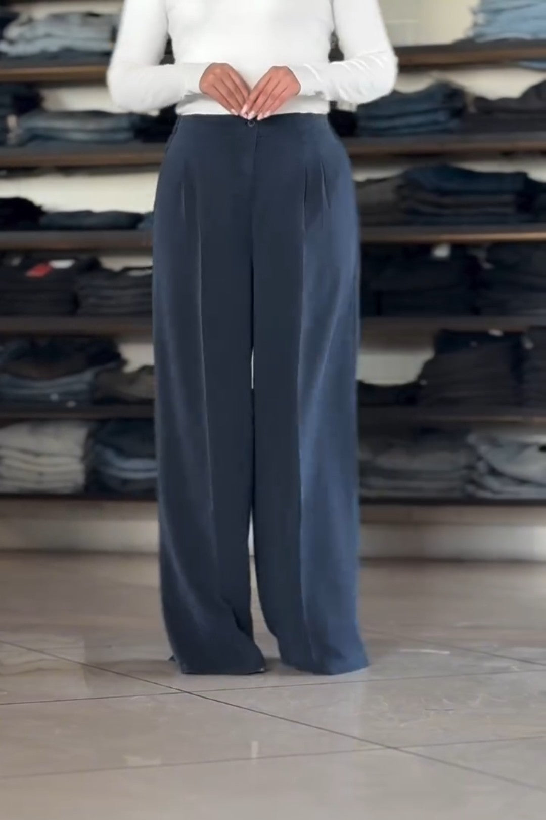 Simple Loose Suit Pants