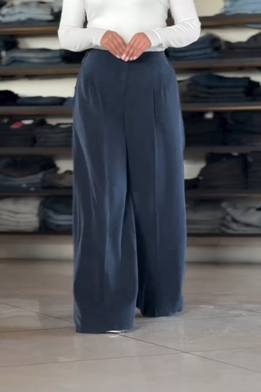 Simple Loose Suit Pants