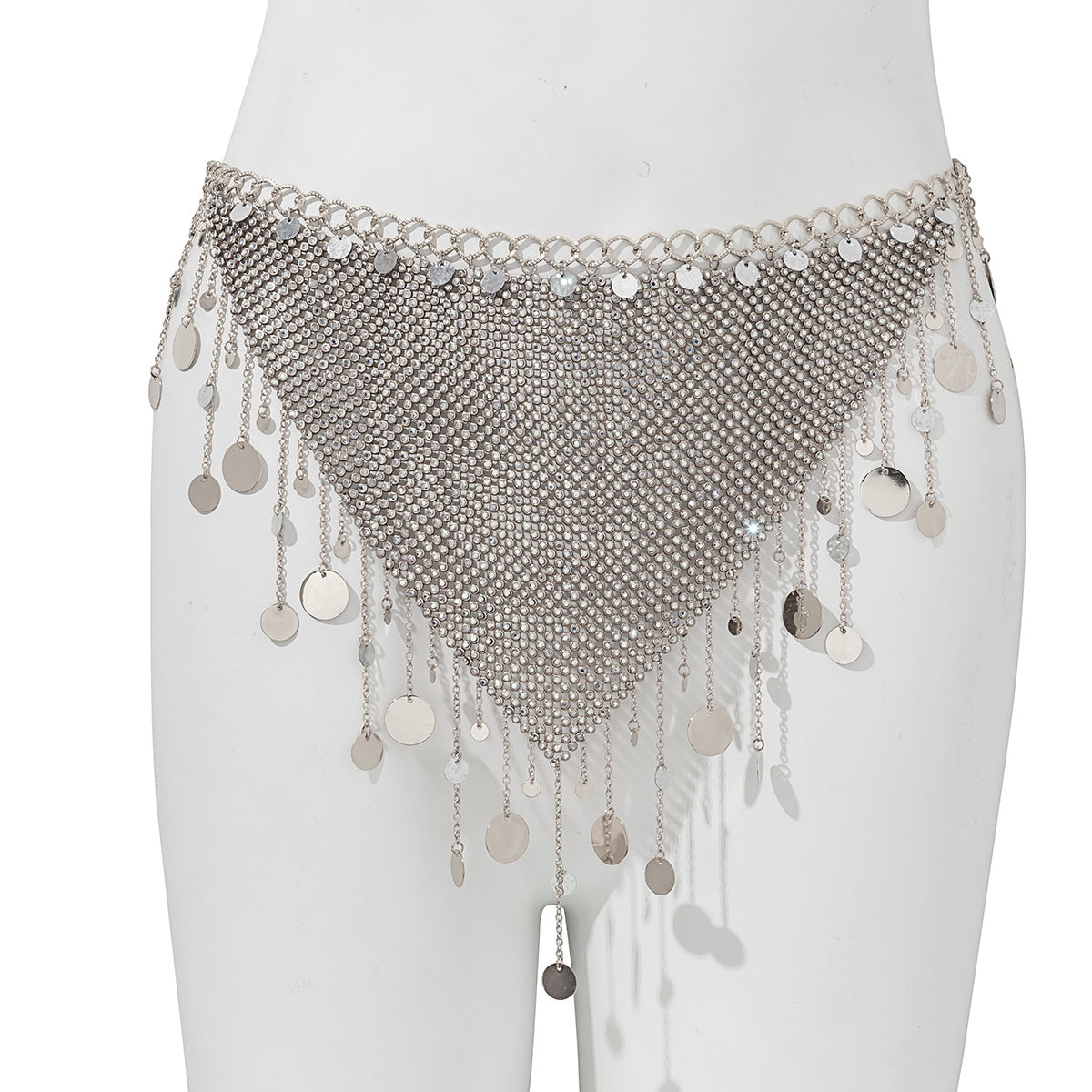 Sexy Tassel Mesh Drill Corset