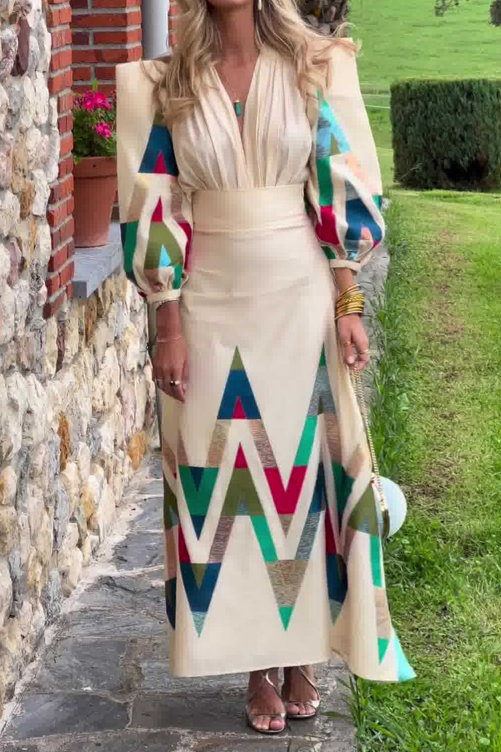 Printed Commuter Dress