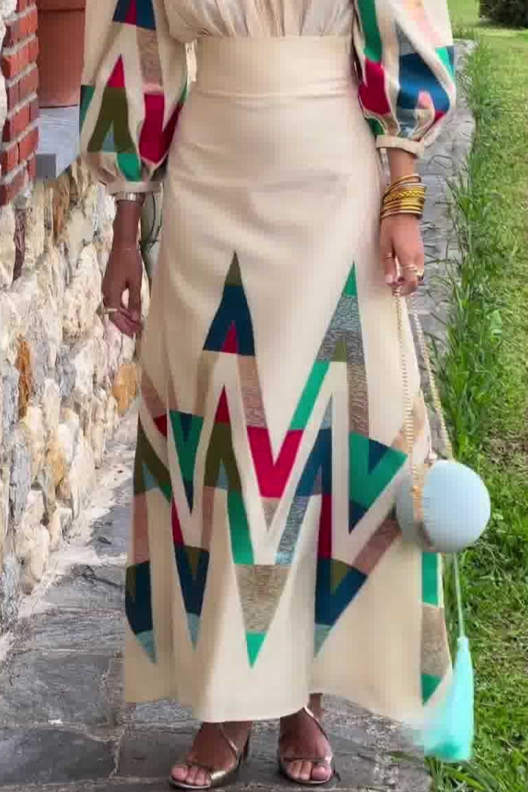 Printed Commuter Dress