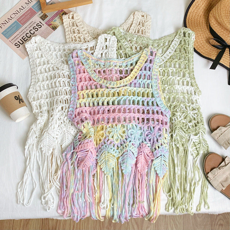 Bohemian Tassel Woven Sling Top