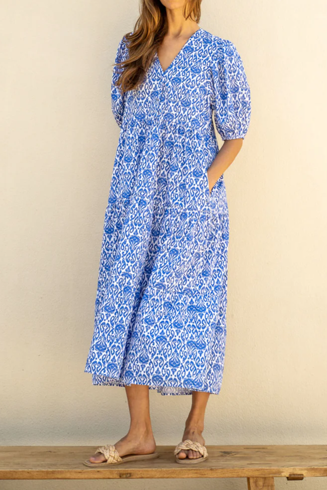 Lily of The Valley Print Short Dress
