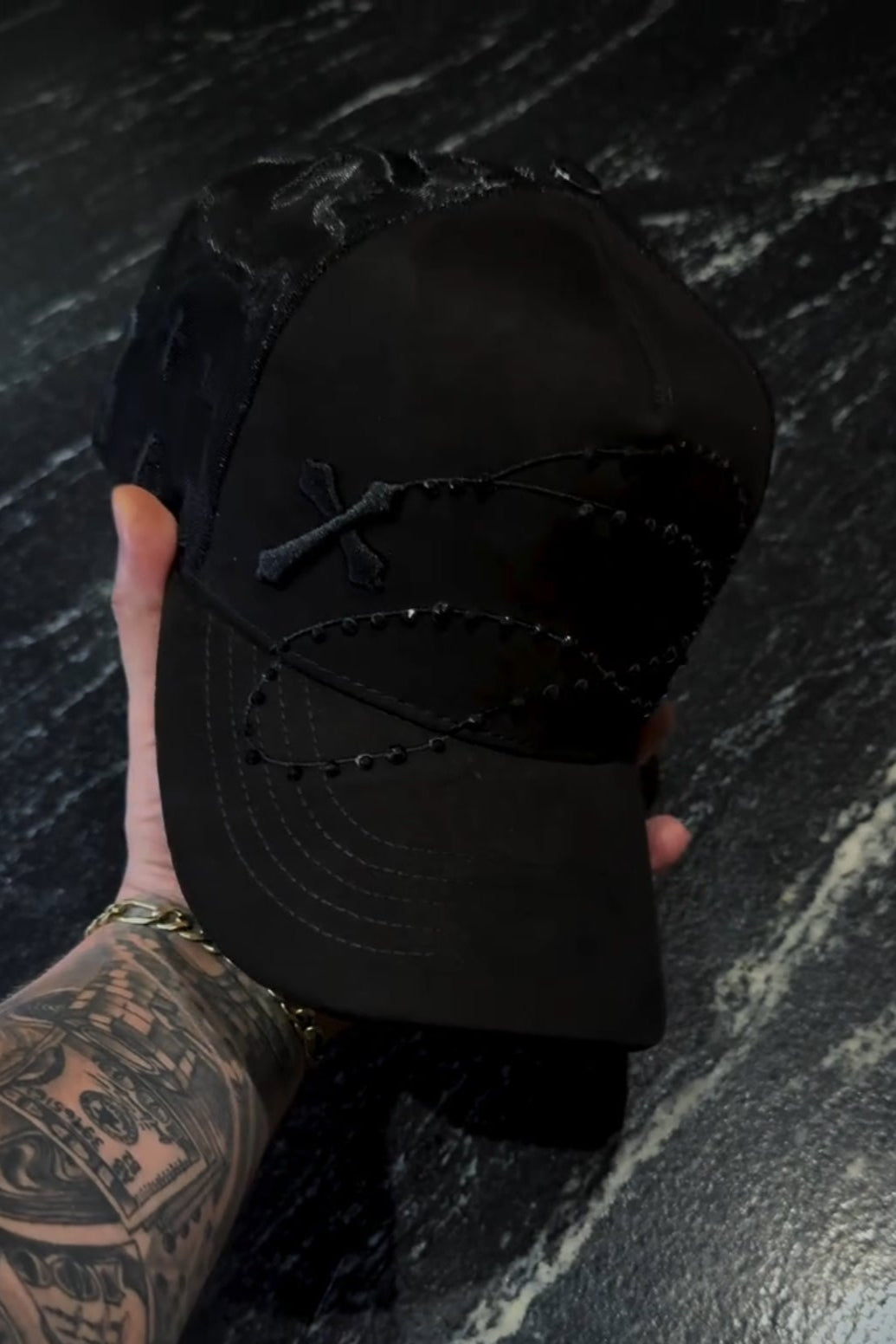 Shiny Long Chain Cap