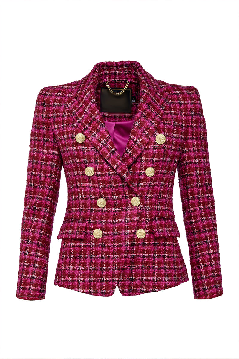 Vintage Plaid Blazer