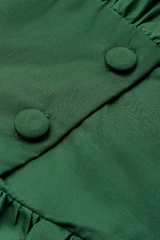 Vintage Dark Green Maxi Dress