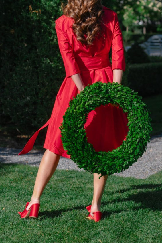 Solid Color Short Shirt Bow Dress