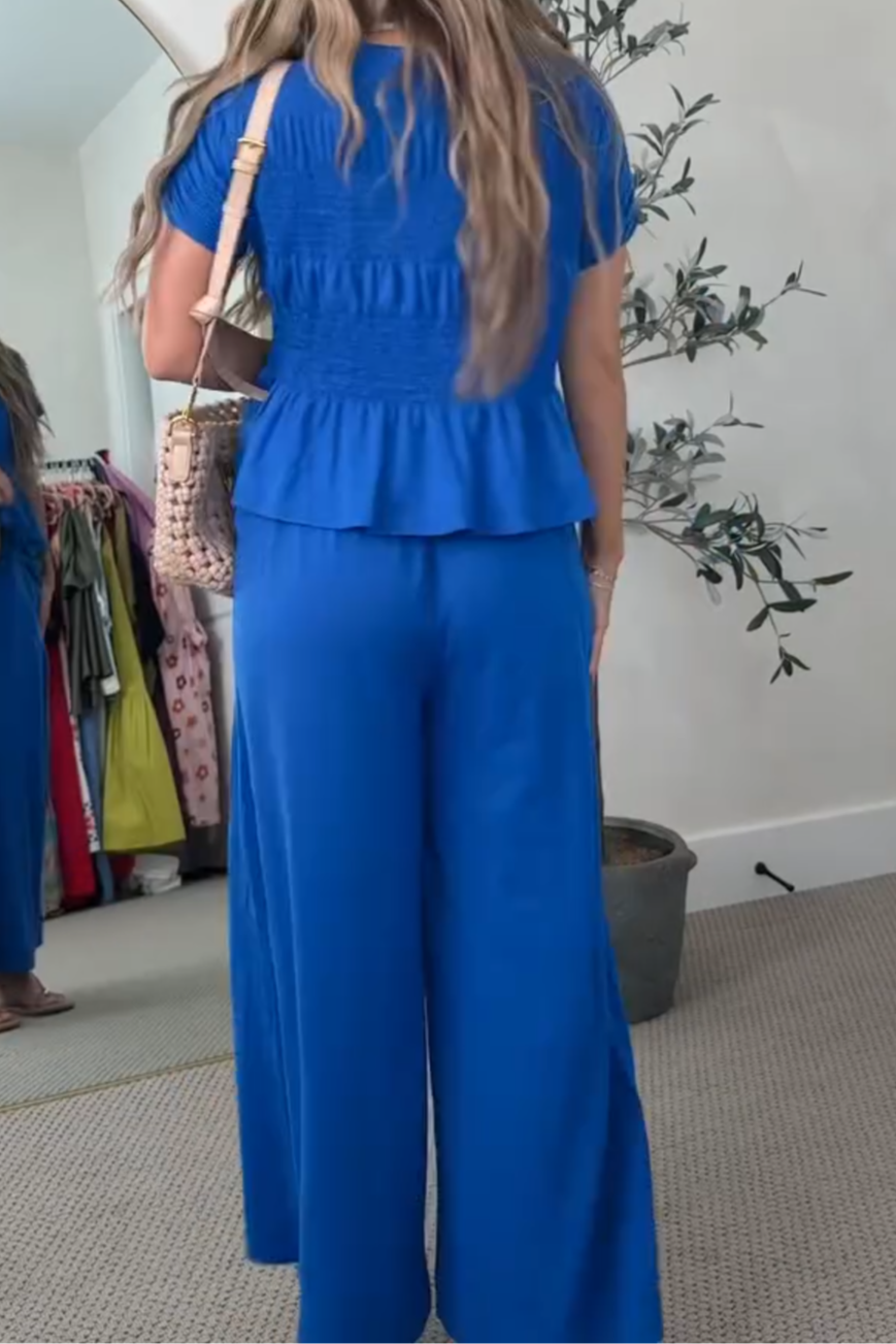 Deep Blue Lace Suit