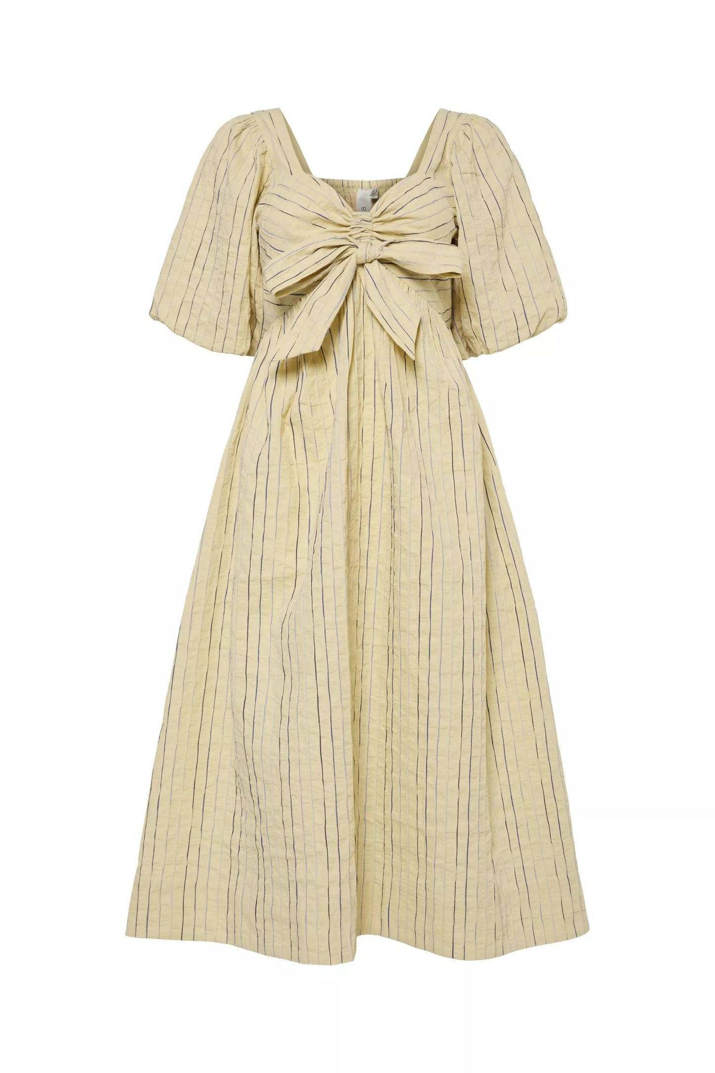 Mellow Stripe Midi Dress, Yellow