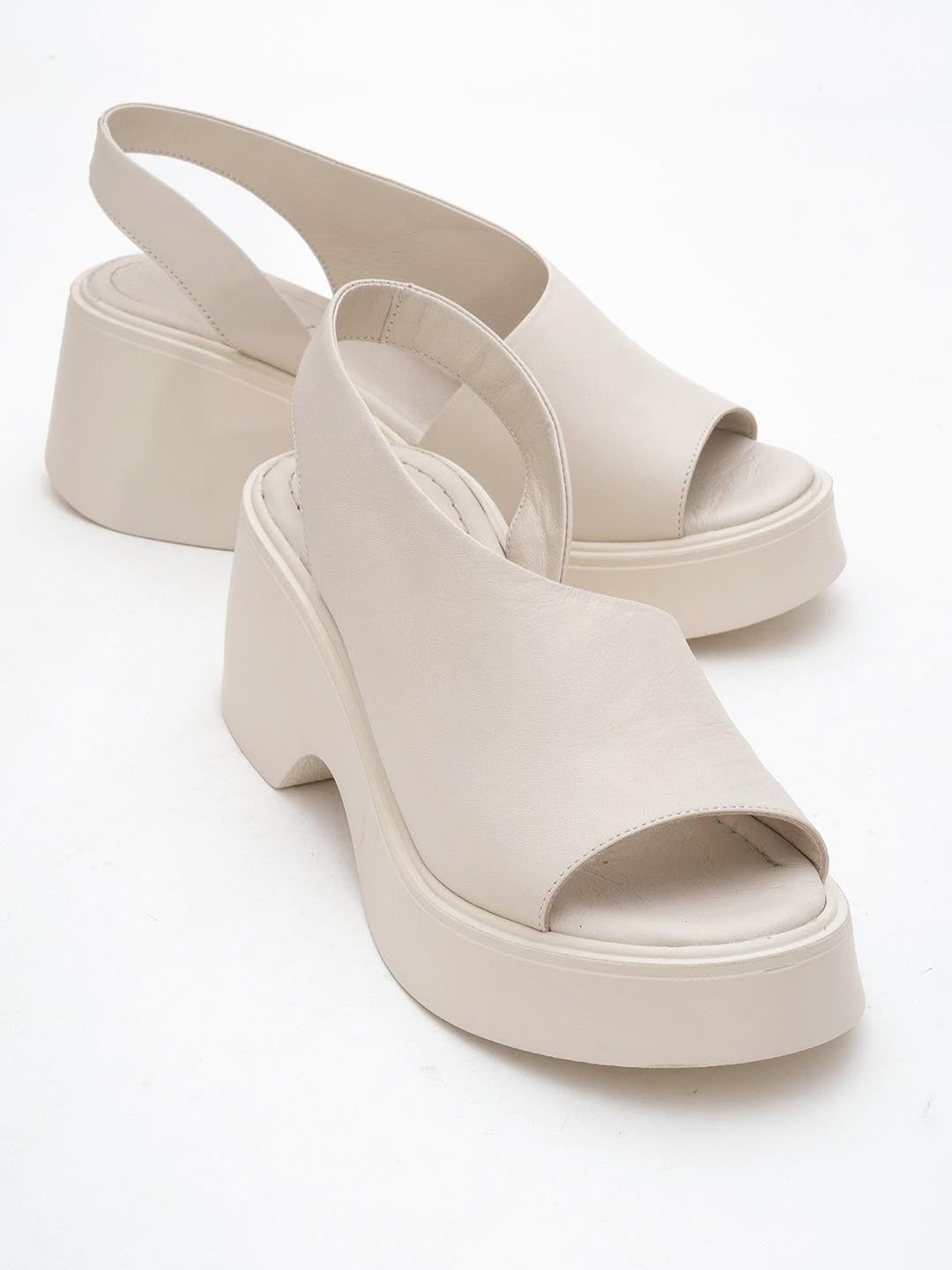 Arched Sole Side Cutout Wedge Sandals