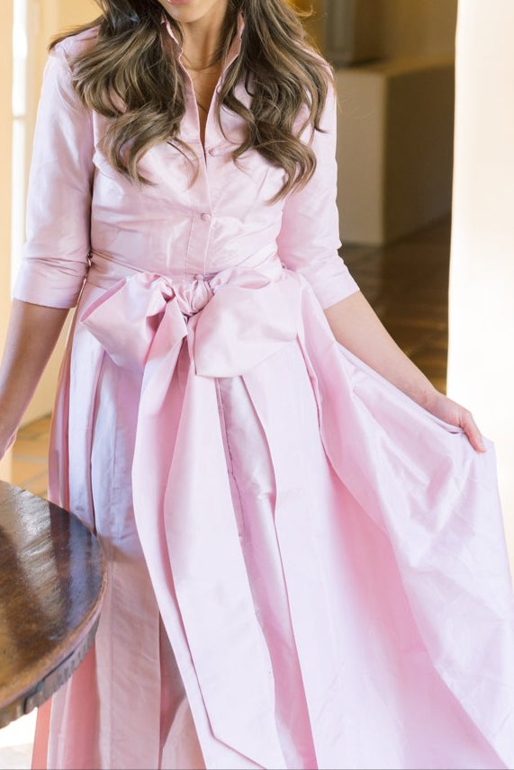 Solid Color Long Shirt Dress