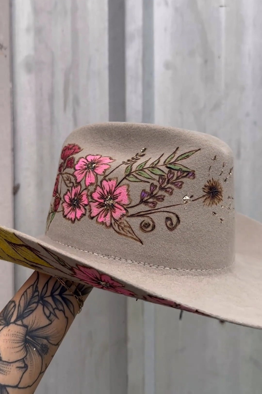 Darling wildflower hat