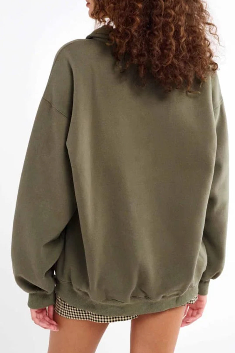 Dark Gray Ladies Autumn Pullover