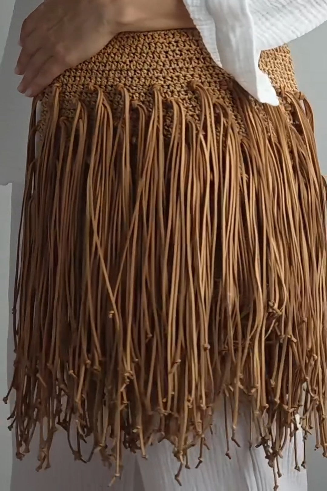 Knitted Tasser Bag