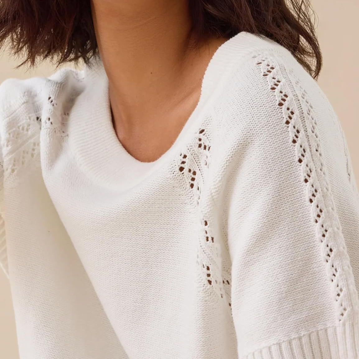 Casual Knit Crewneck Top