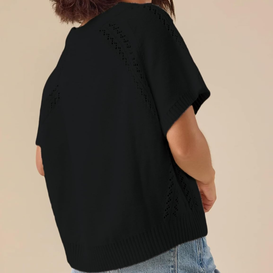 Casual Knit Crewneck Top