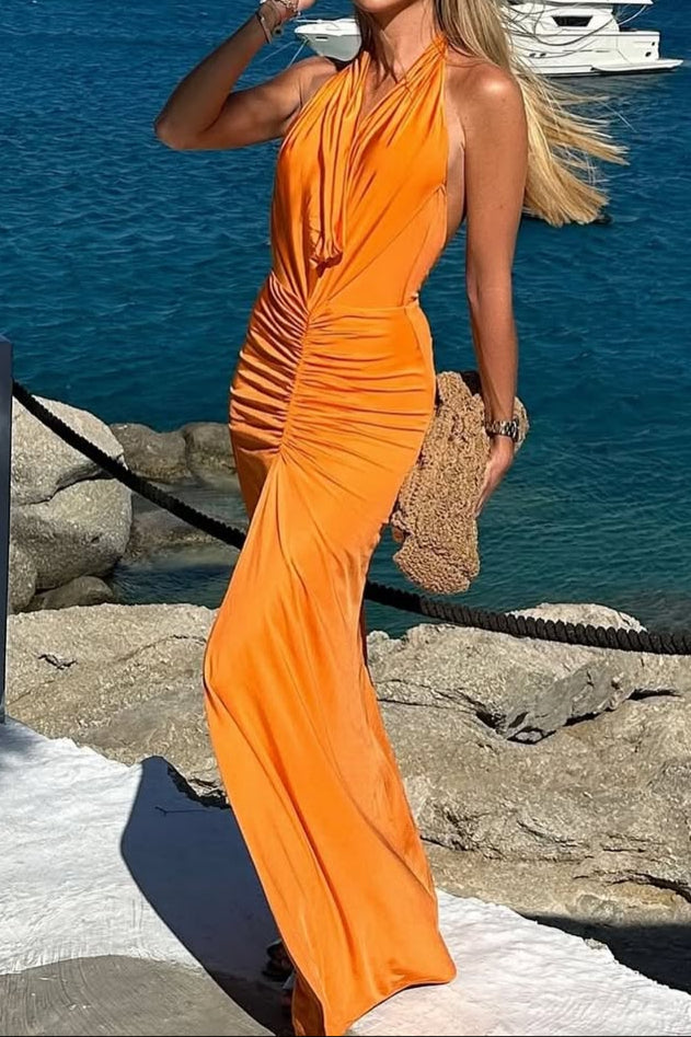 Slim Backless Dress