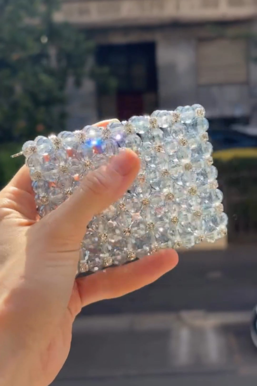 Mini Rhinestone Wallet