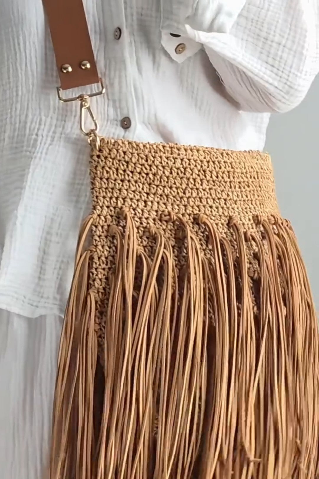 Knitted Tasser Bag