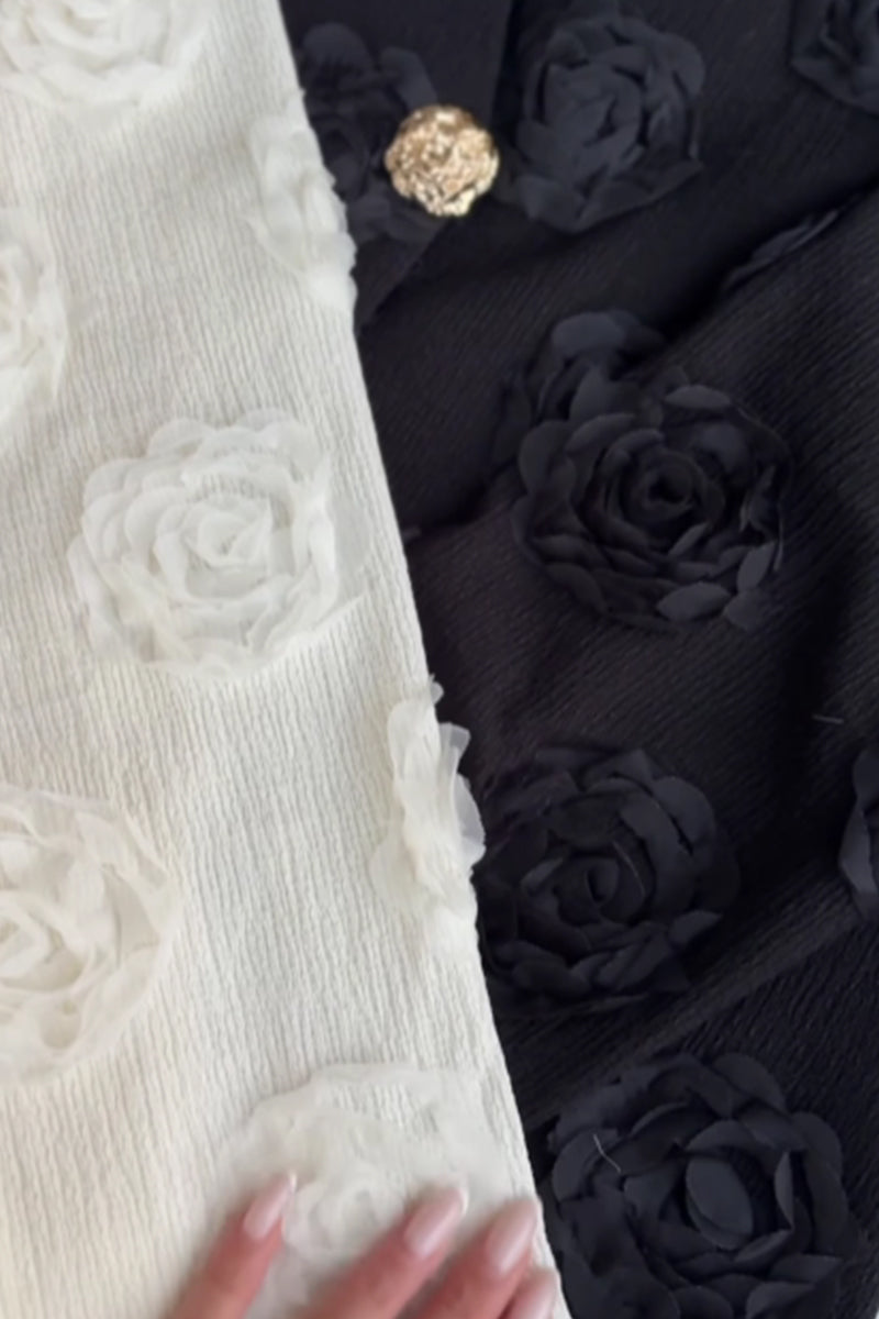 Three-dimensional Flower Small Fragrant Style Coat
