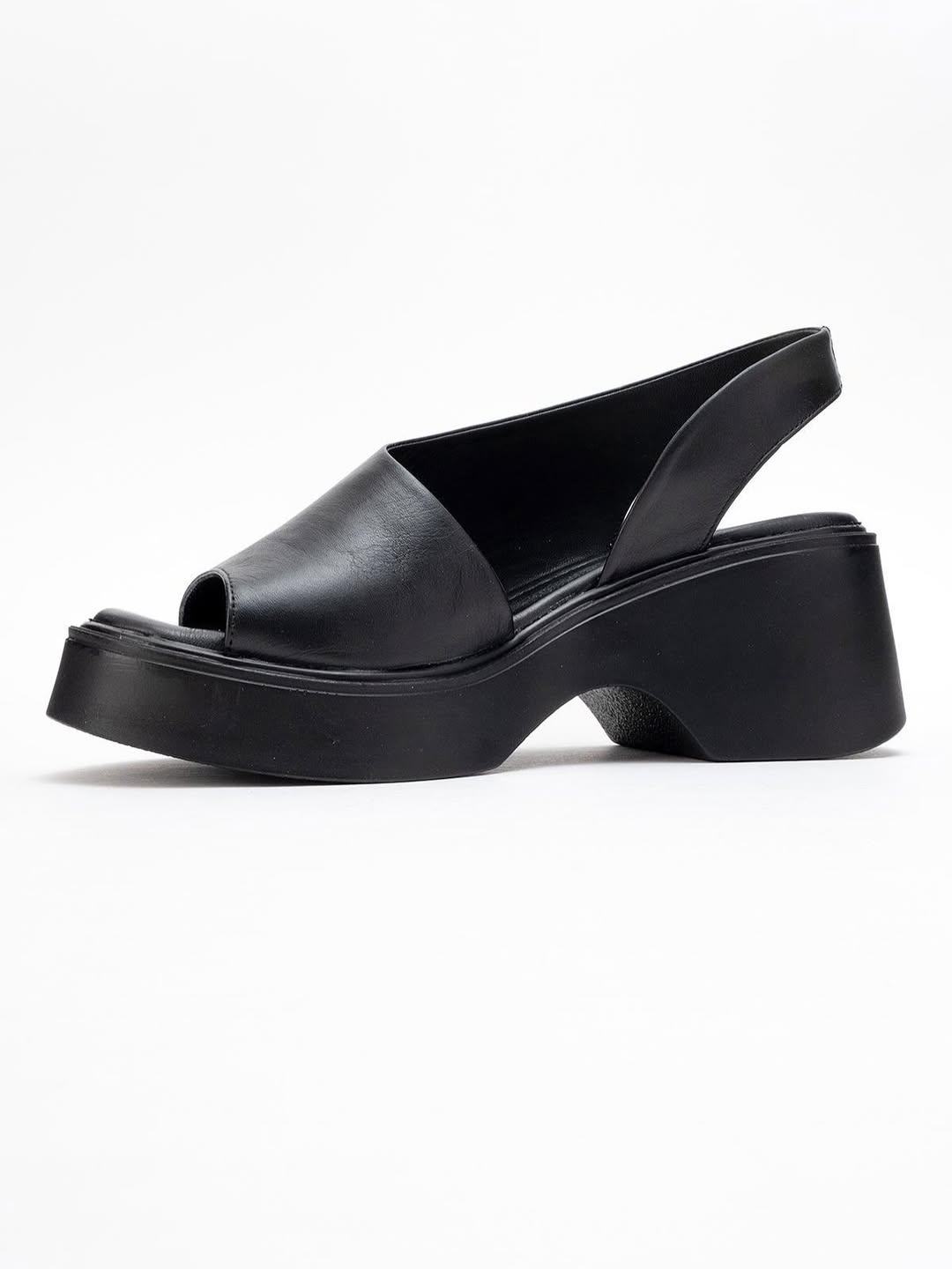 Arched Sole Side Cutout Wedge Sandals