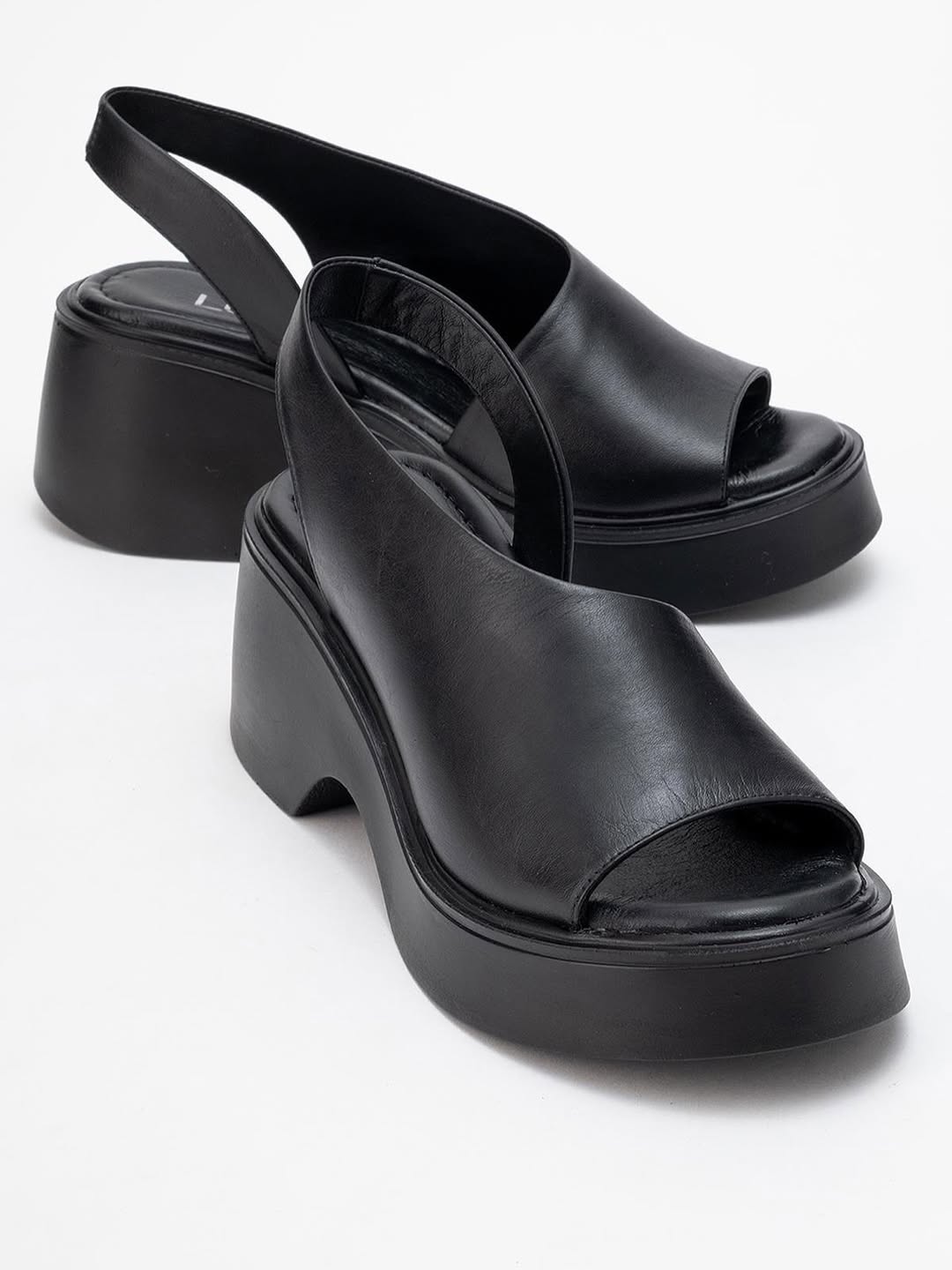 Arched Sole Side Cutout Wedge Sandals