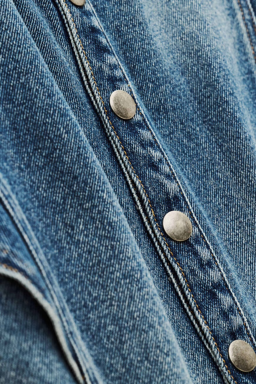 Sleeveless Denim Dress