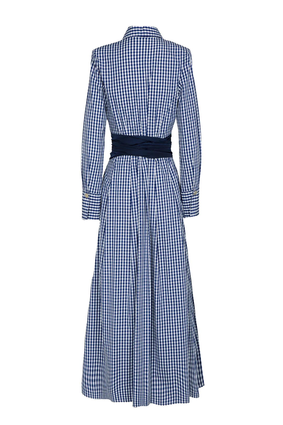 Plaid Waist Shirt Long Skirt