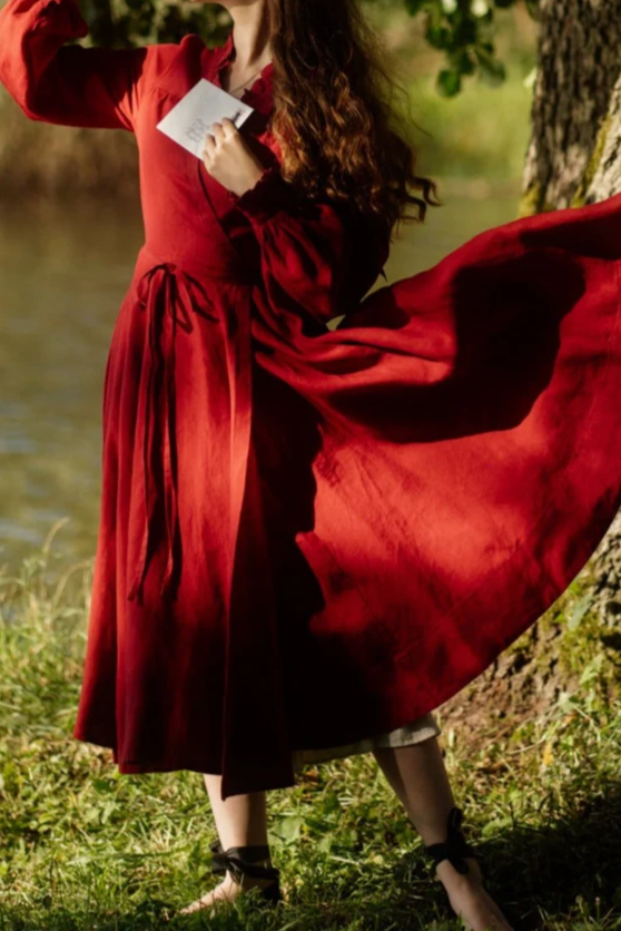 Long Sleeve Thin Strap Dress