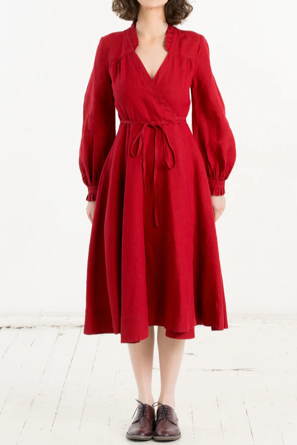 Long Sleeve Thin Strap Dress