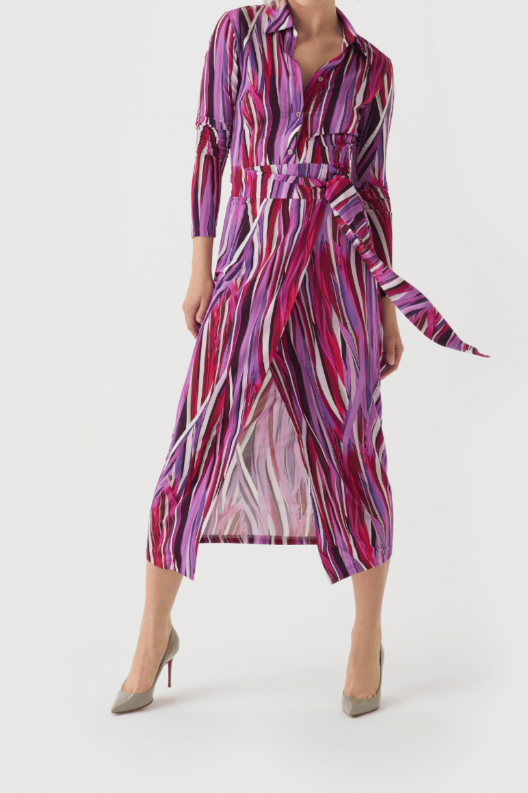 Twill-Print Suit