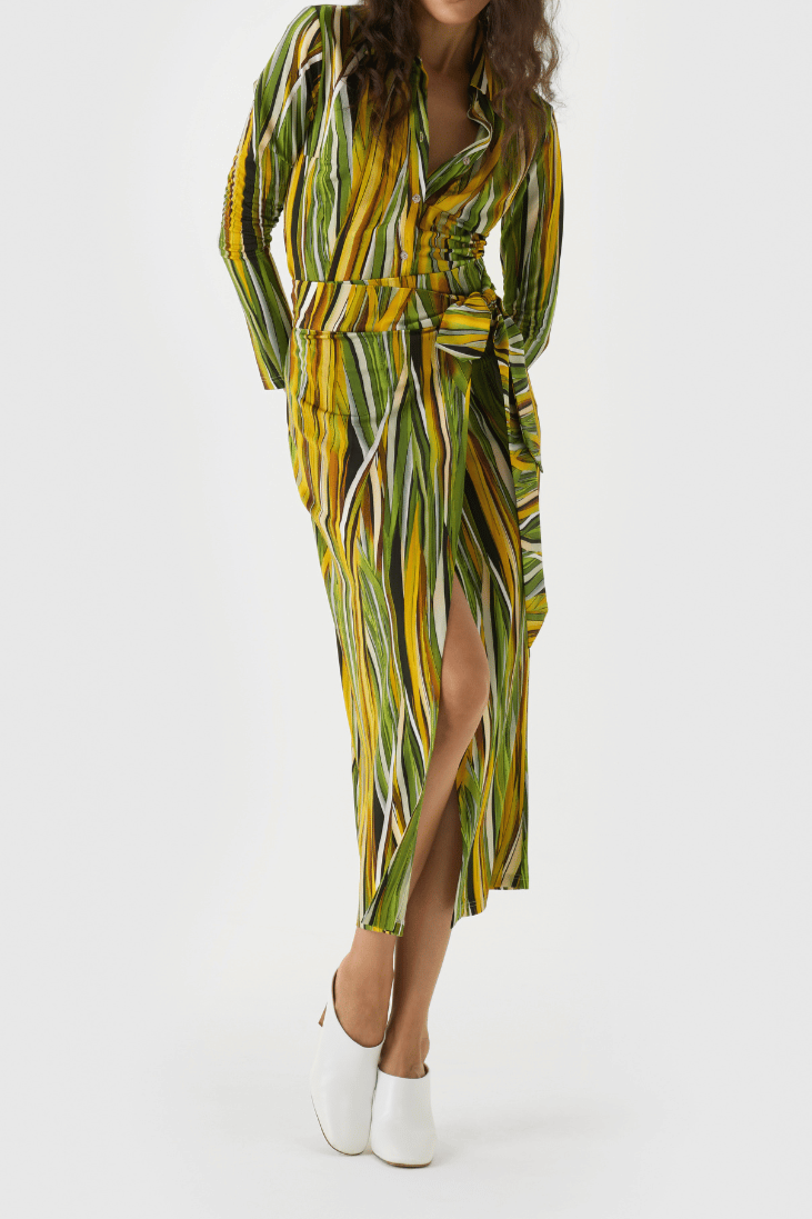 Twill-Print Suit
