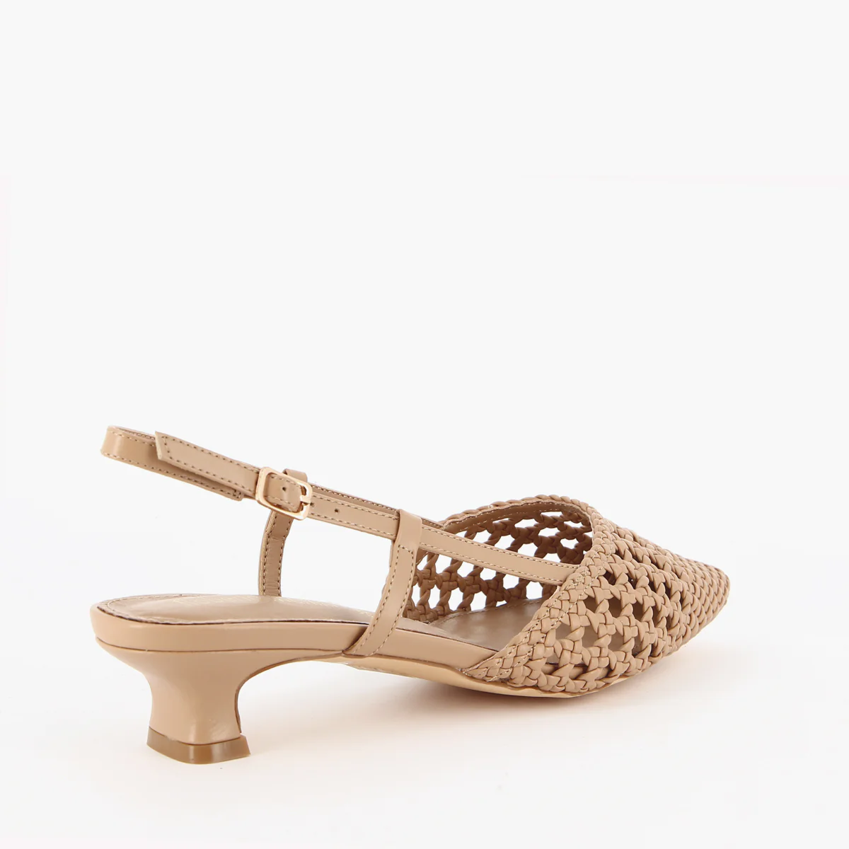 Light Brown Woven Dew Heels