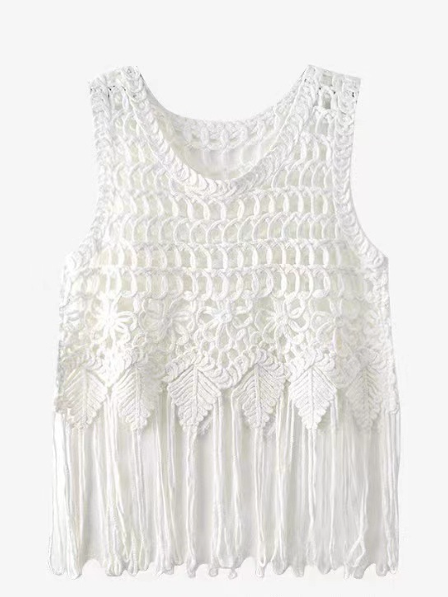 Bohemian Tassel Woven Sling Top