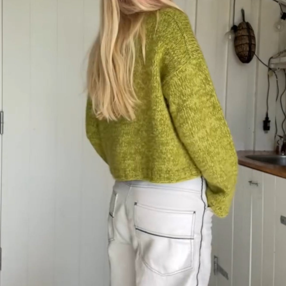 Simple Fashion Sweater With Slant Buckle