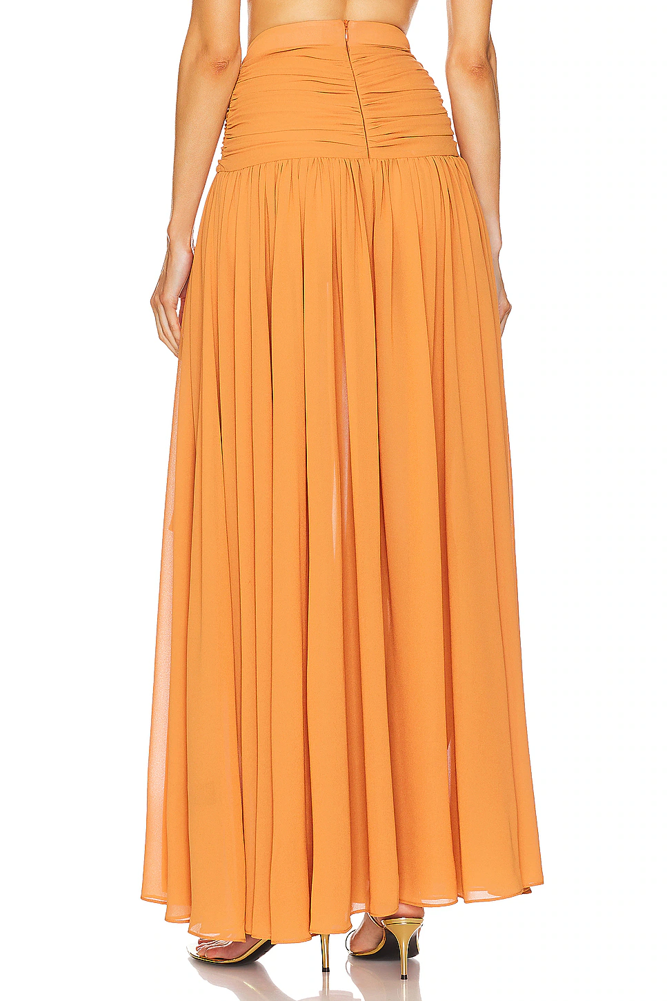 Strapless Long-sleeved Top Overskirt Suit