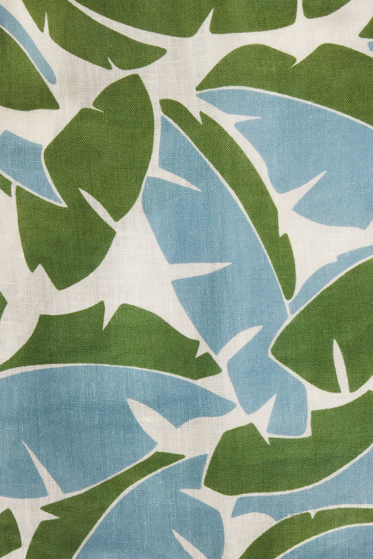 Blue And Green Print Casual Suit