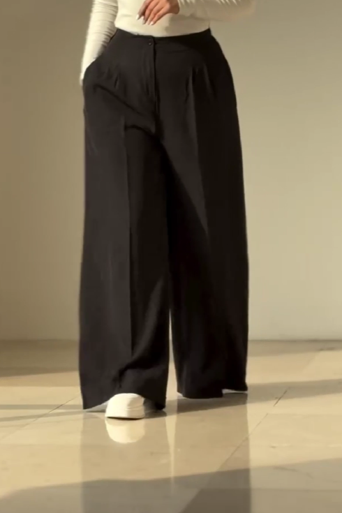 Simple Loose Suit Pants