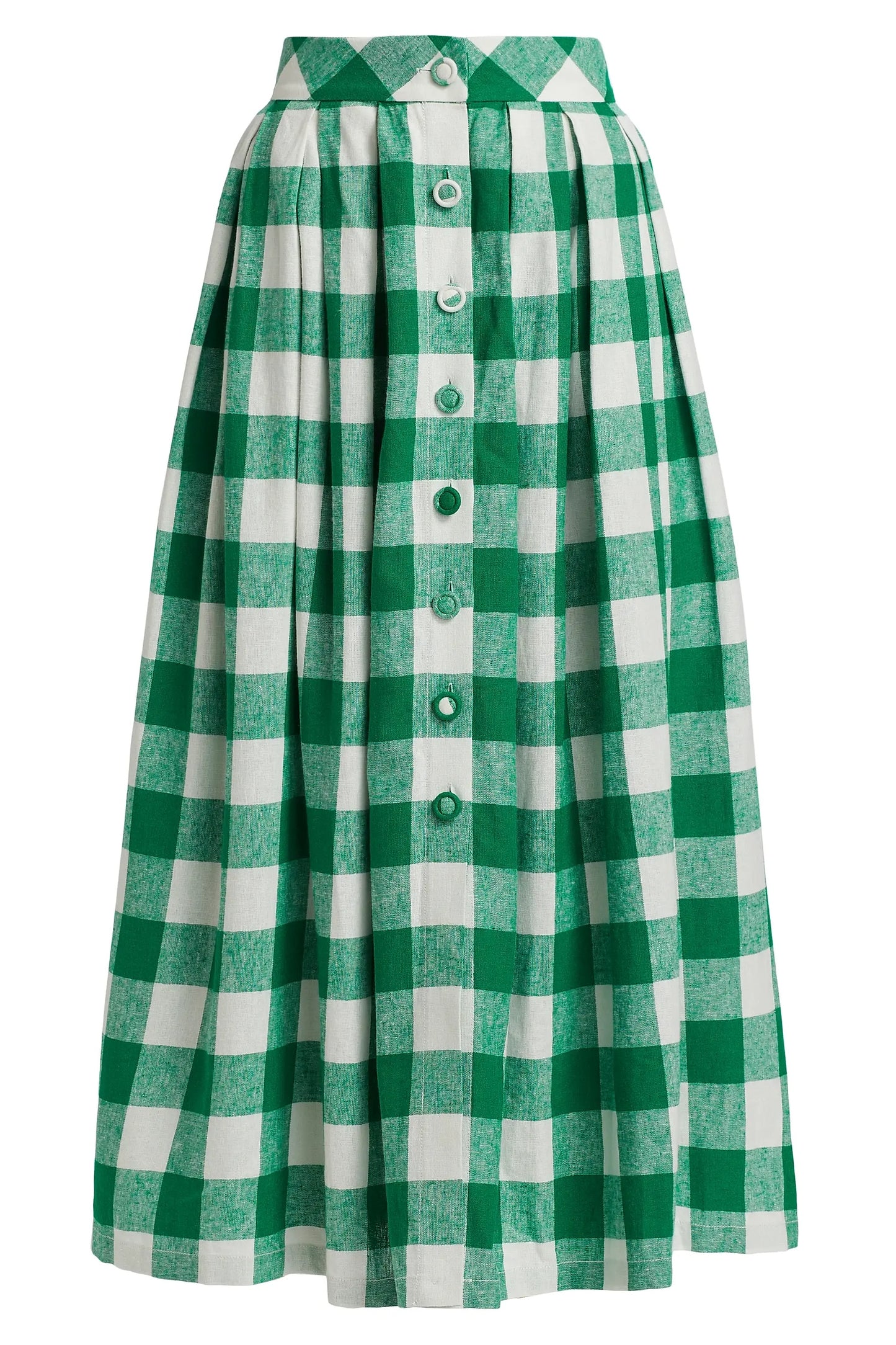 Green Plaid Skirt
