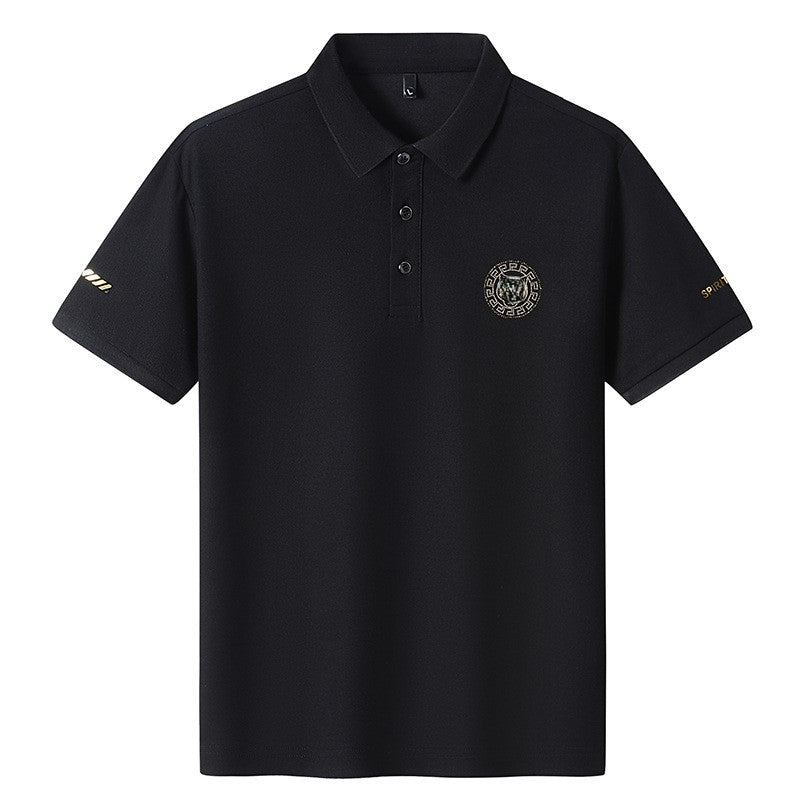 Summer Men's Ice Silk POLO Shirt