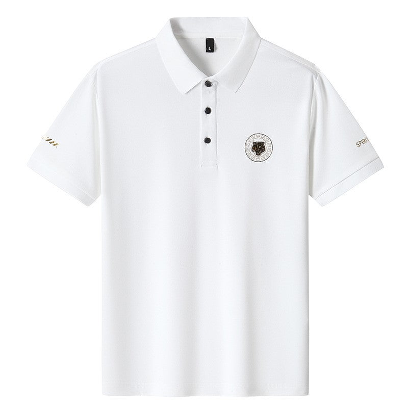 Summer Men's Ice Silk POLO Shirt