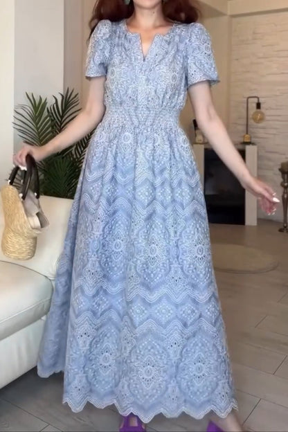 Fashion Hollow Lace Dress