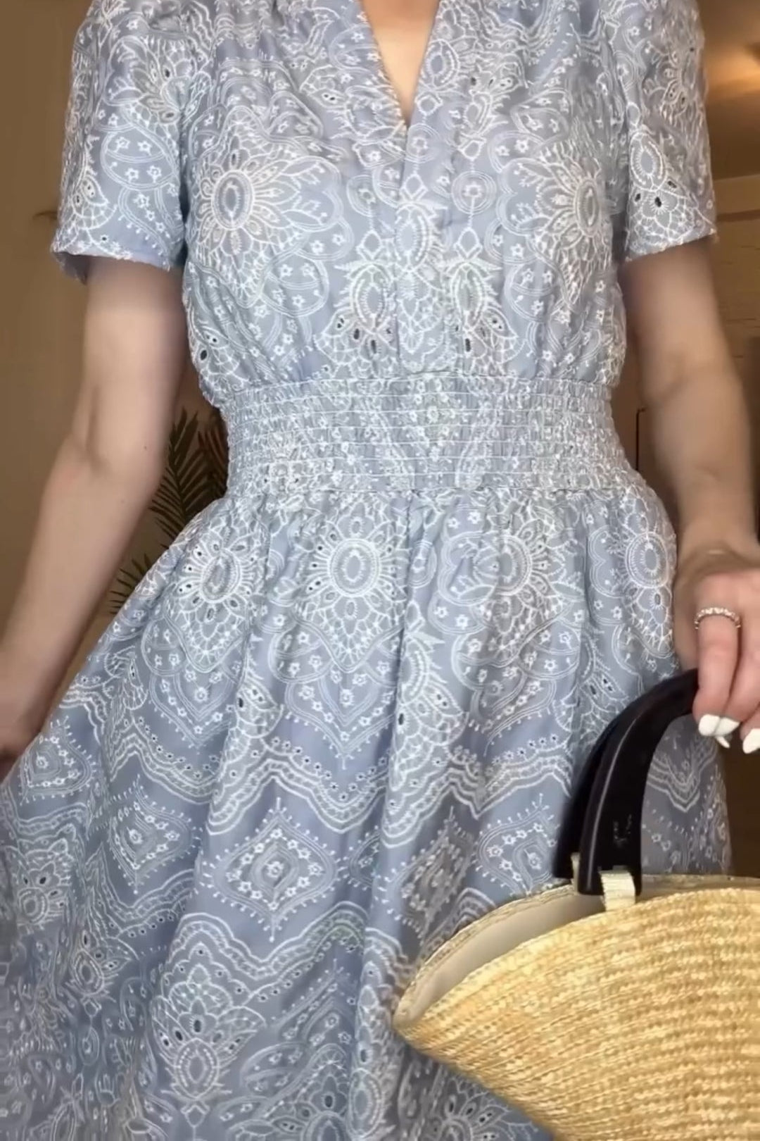 Fashion Hollow Lace Dress
