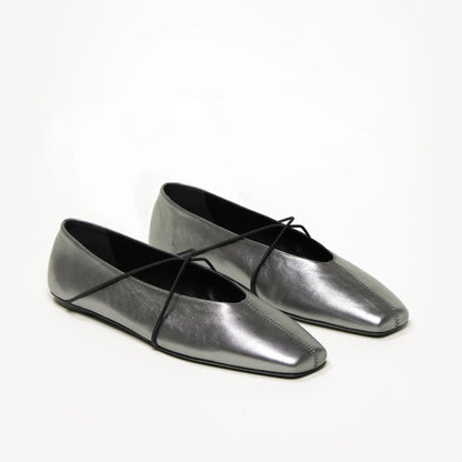 Women's Cross Elastic Leather Shoes