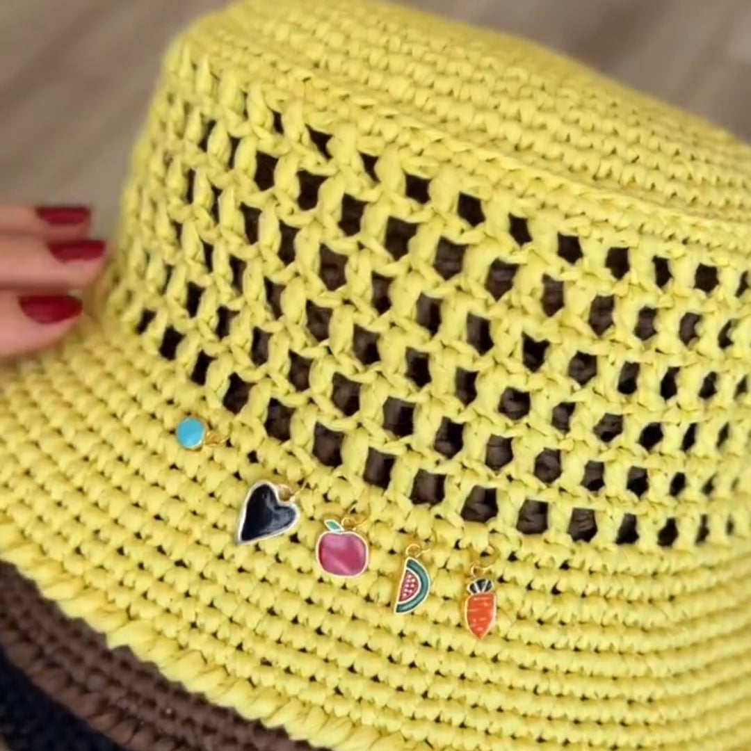 Solid Color Woven Fisherman Hat