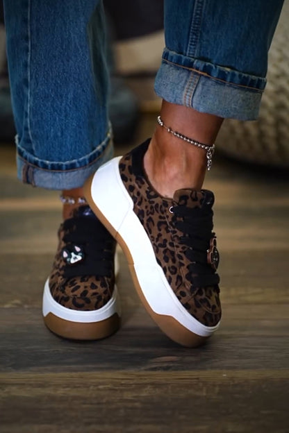 Women's Leopard-print Platform Shoes